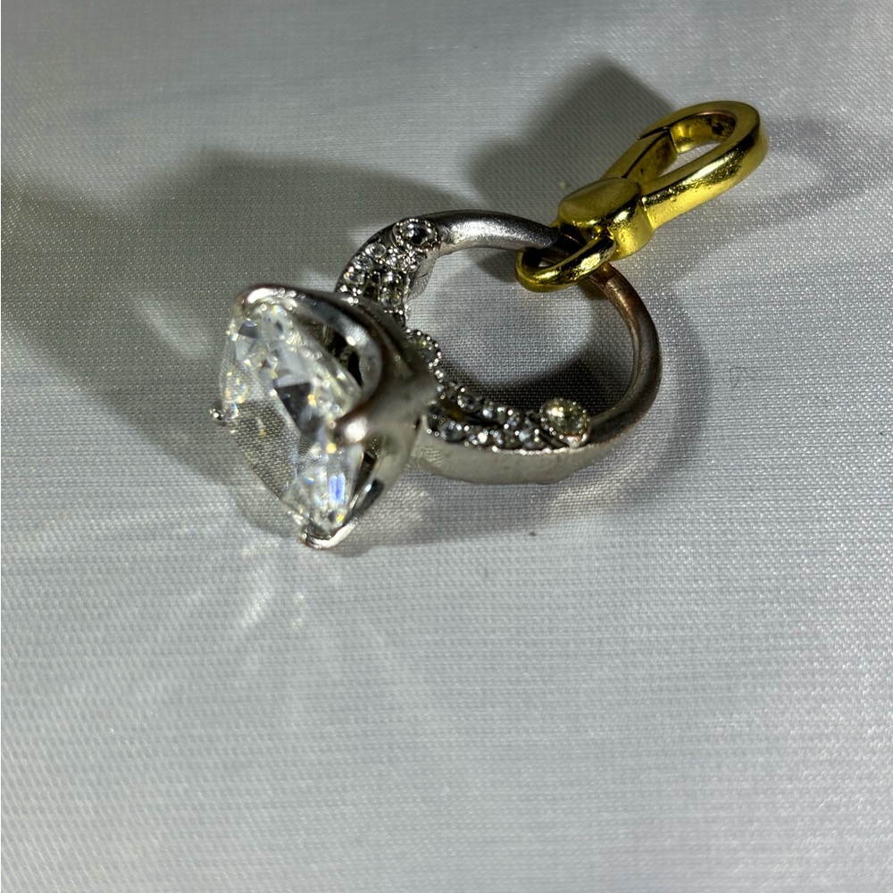 Elegant Silver and Gold Women's Jewelry Charm